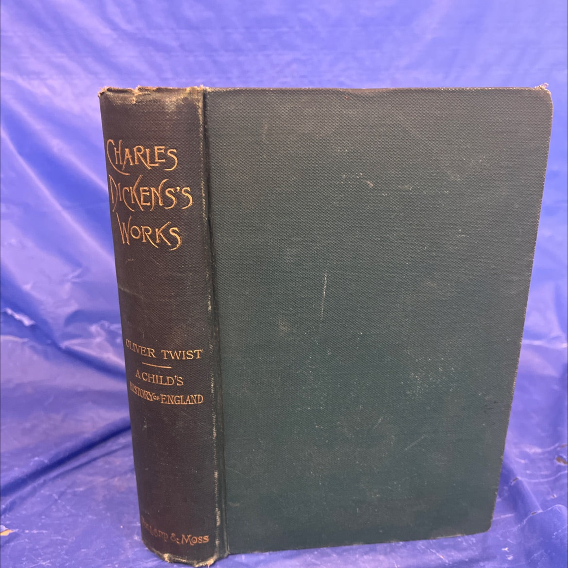 the adventures of oliver twist book, by charles dickens, 1888 Hardcover image 1