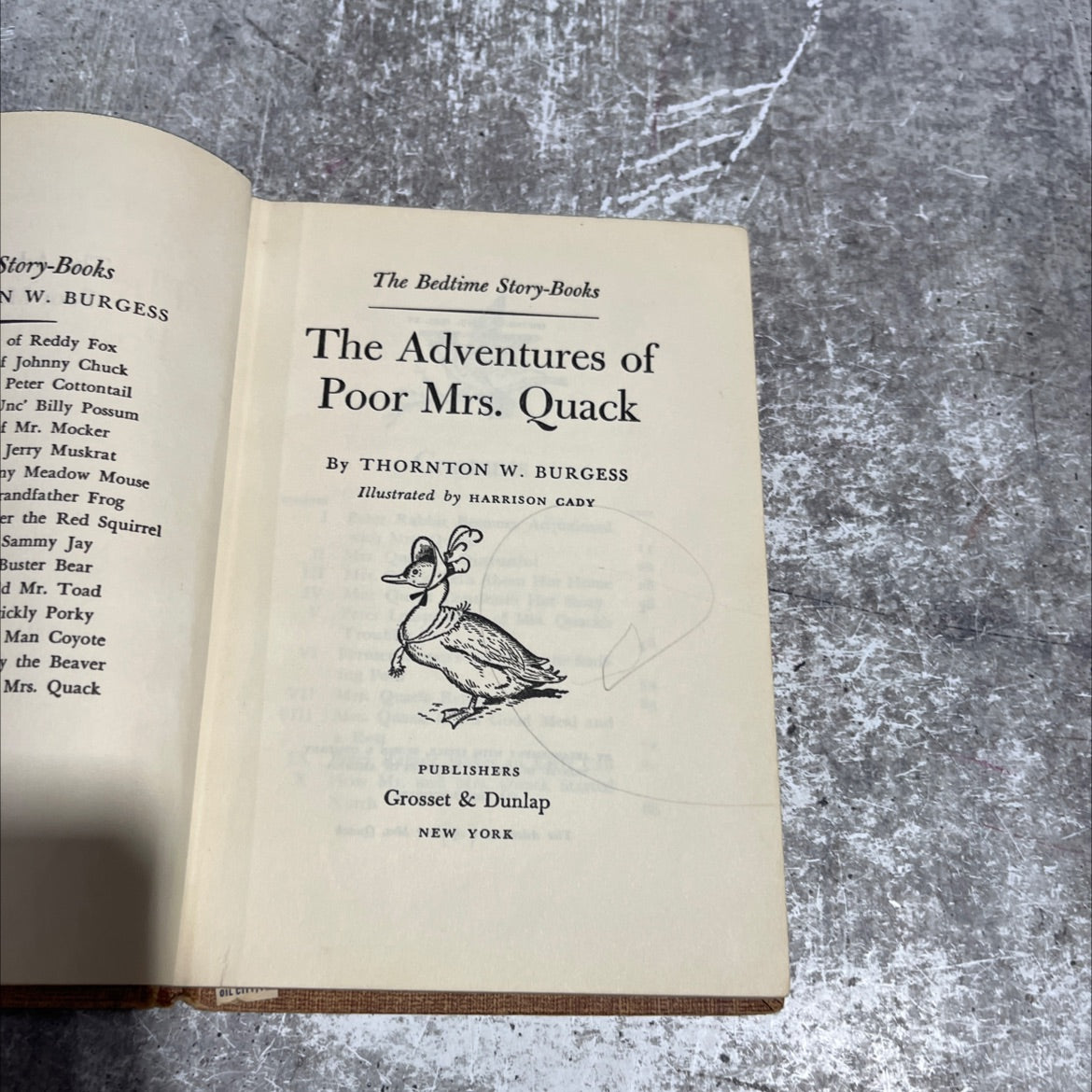 the adventures of poor mrs. quack book, by thornton w. burgess, 1945 Hardcover image 2