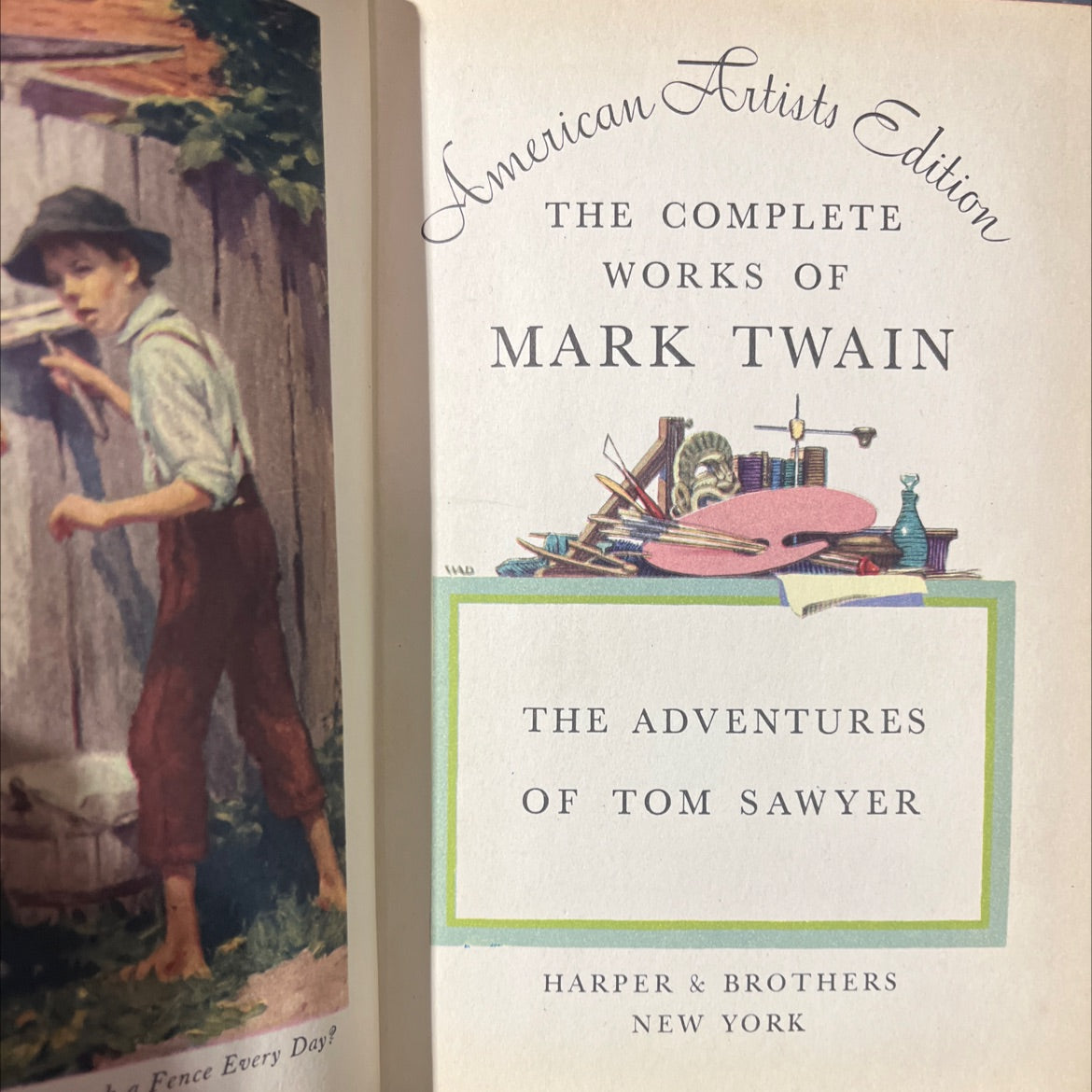 the adventures of tom sawyer book, by samuel l. clemens, 1922 Hardcover image 2
