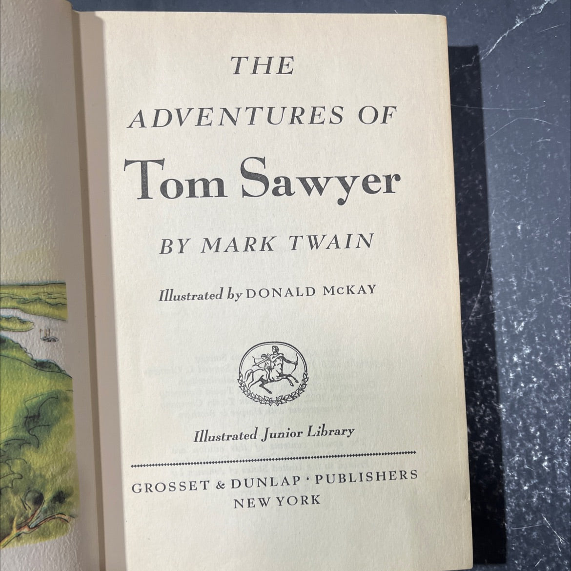 the adventures of tom sawyer book, by mark twain, 1946 Hardcover image 2