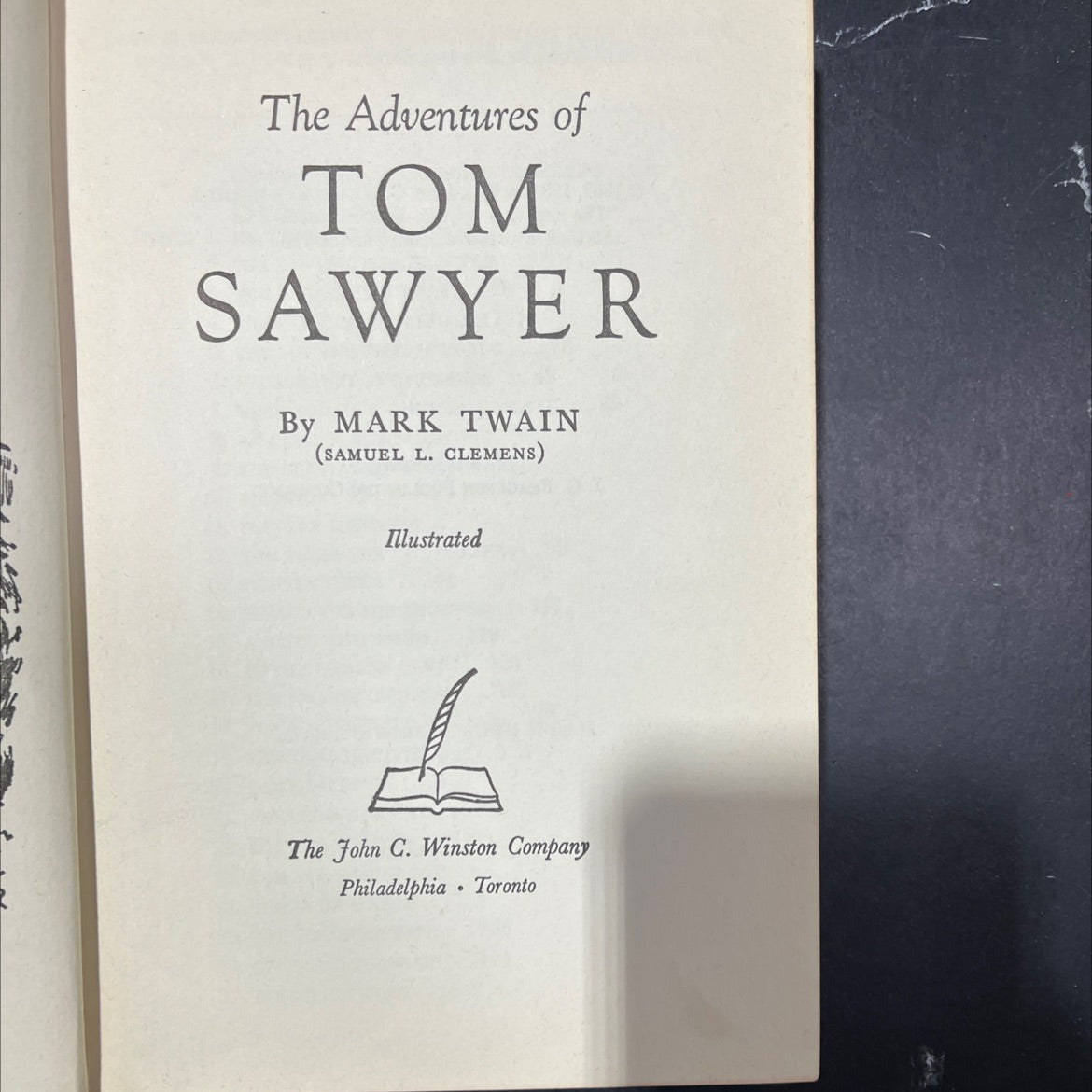 the adventures of tom sawyer book, by mark twain, 1957 Hardcover image 2