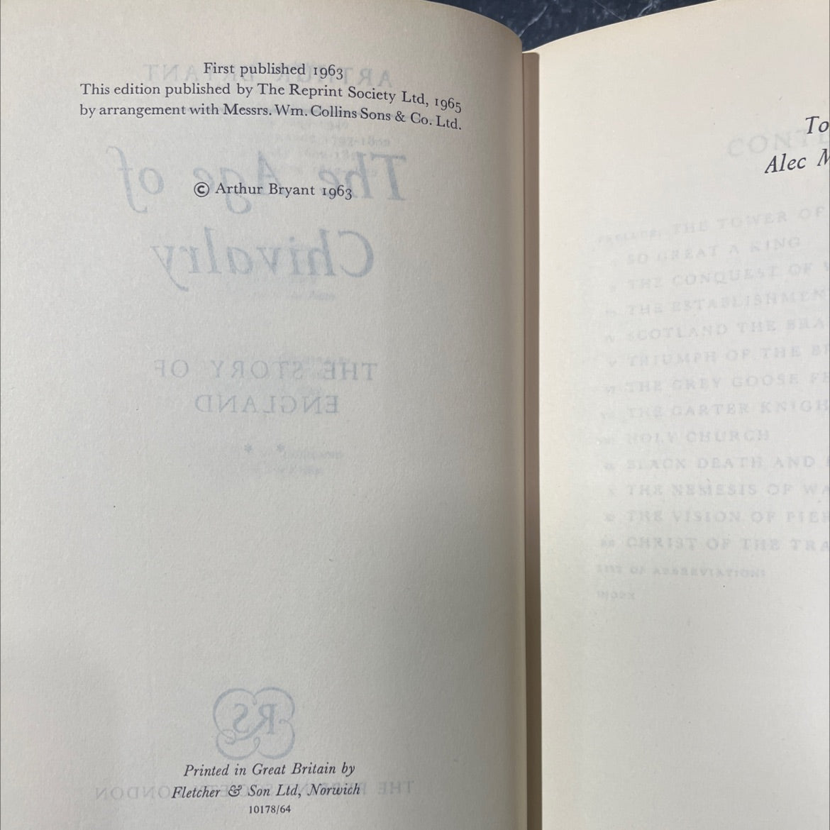 the age of chivalry book, by arthur bryant, 1965 Hardcover image 3