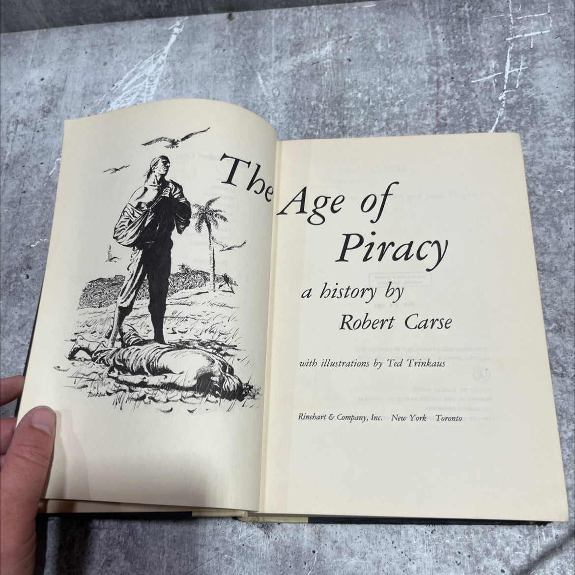 the age of piracy a history book, by robert carse, 1957 Hardcover image 2