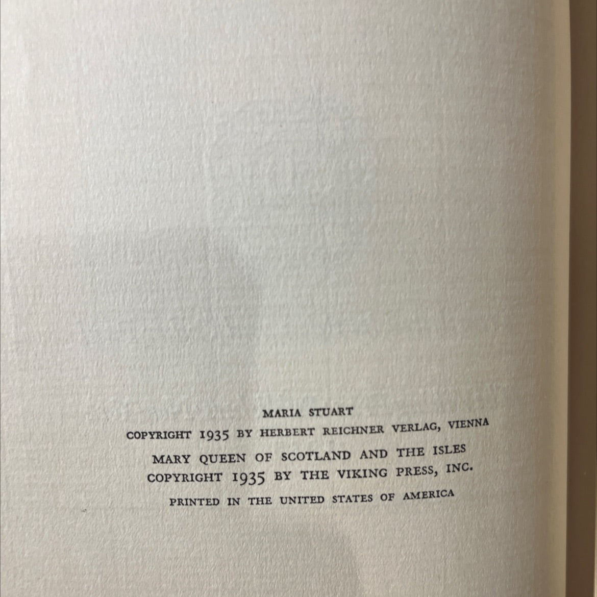 the age of seventeen mary queen of scotland and the isles book, by stefan zweig, 1935 Hardcover image 3