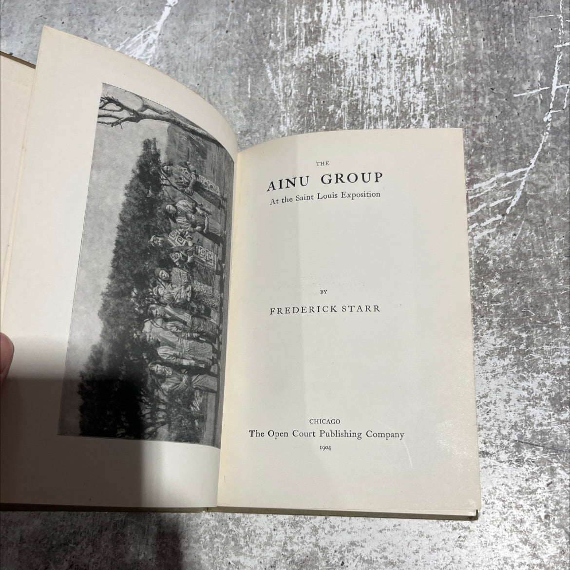 SIGNED the ainu group at the saint louis exposition book, by frederick starr, 1904 Hardcover, First Edition, Rare, image 2