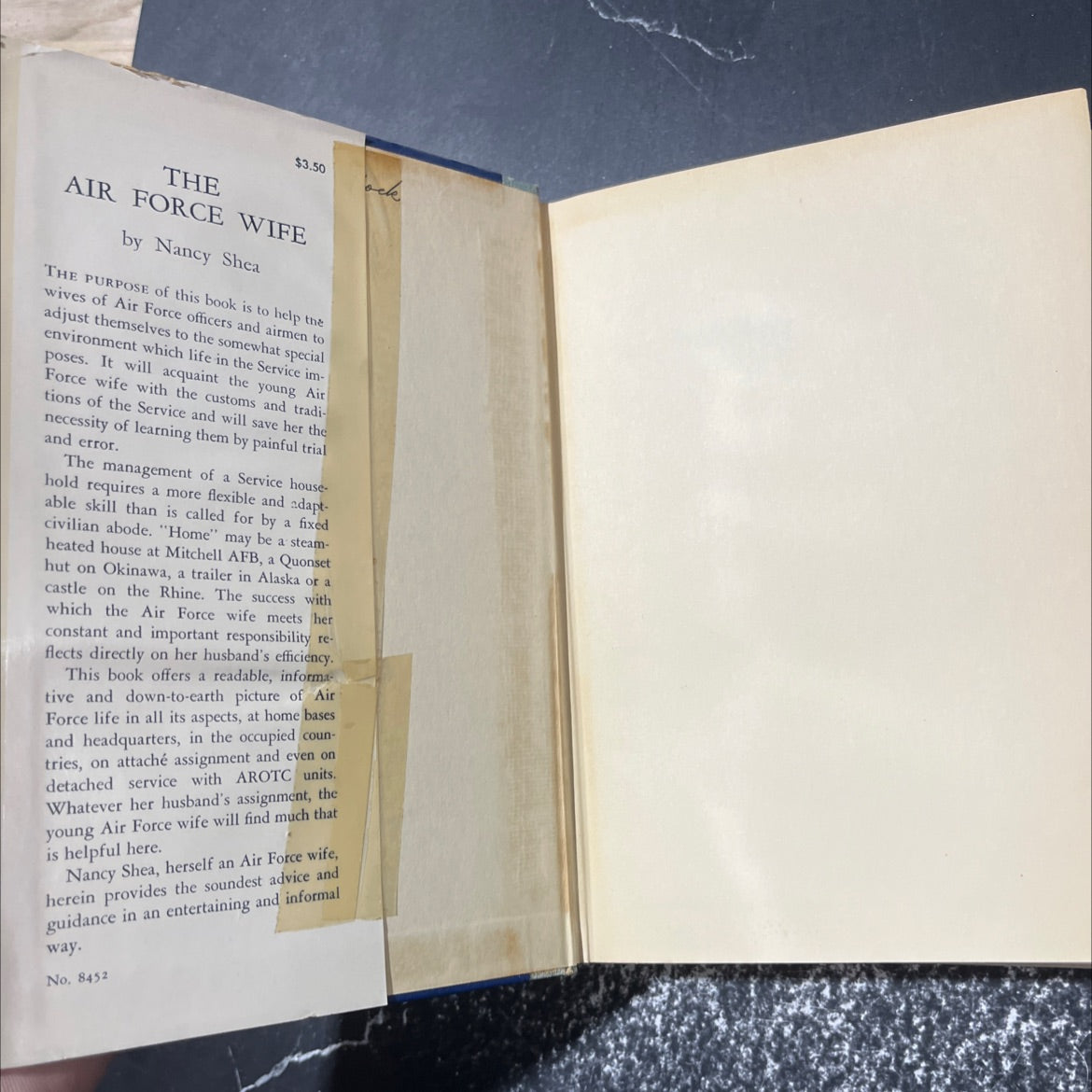 the air force wife book, by Nancy Shea, 1951 Hardcover image 4