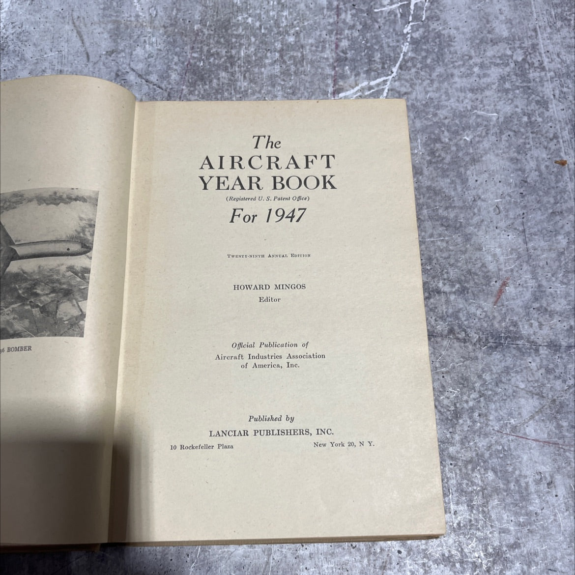 the aircraft year book book, by howard mingos, 1947 Hardcover image 2