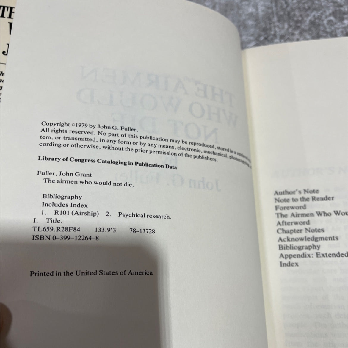 the airmen who would not die book, by John G. Fuller, 1979 Hardcover image 3