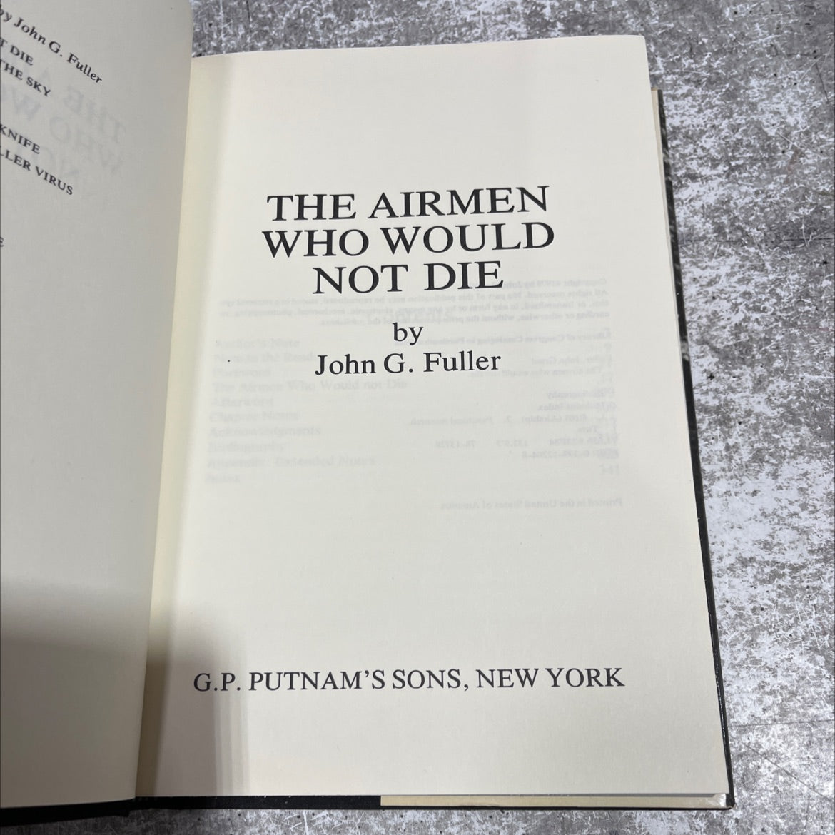 the airmen who would not die book, by John G. Fuller, 1979 Hardcover image 2