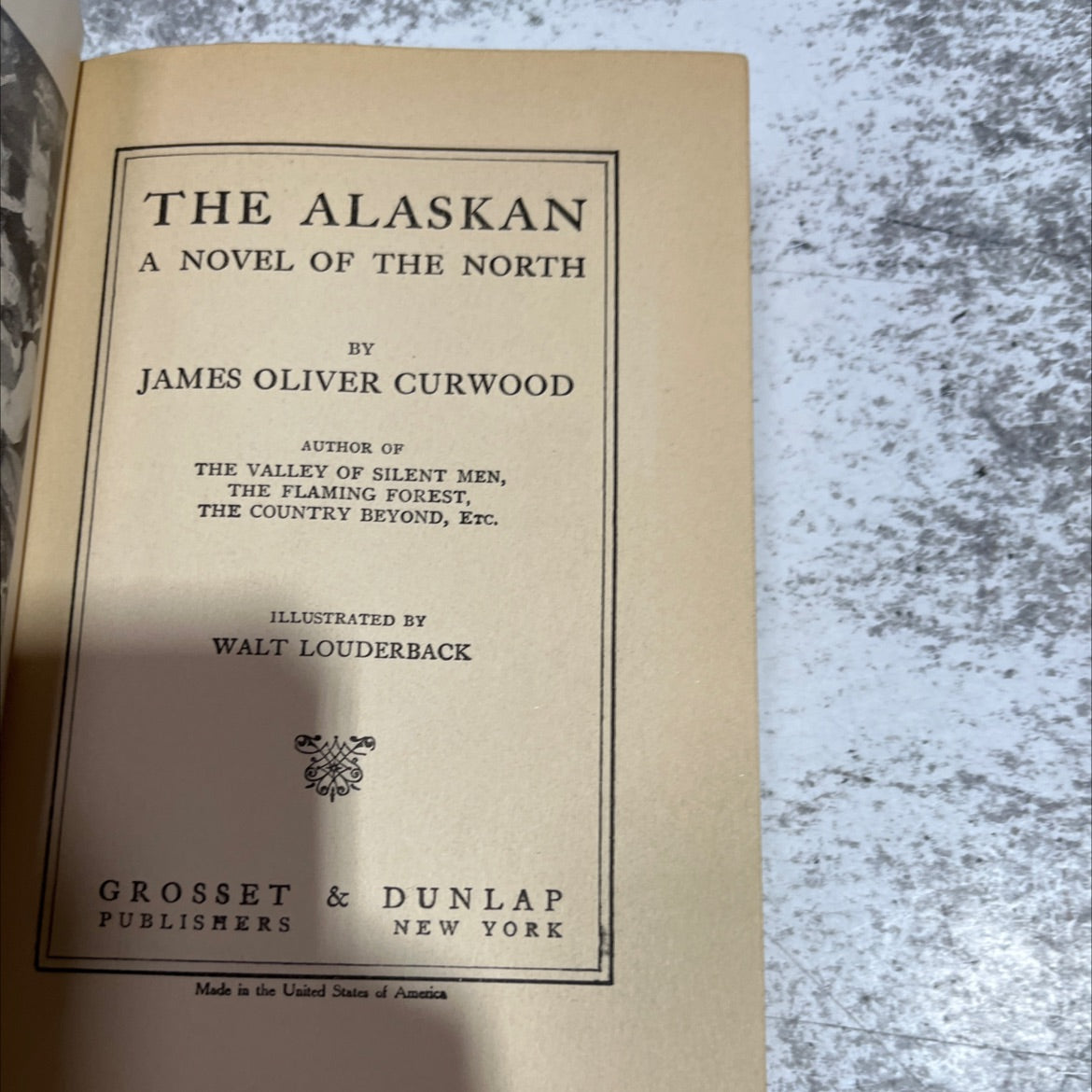 the alaskan a novel of the north book, by james oliver curwood, 1923 Hardcover image 2