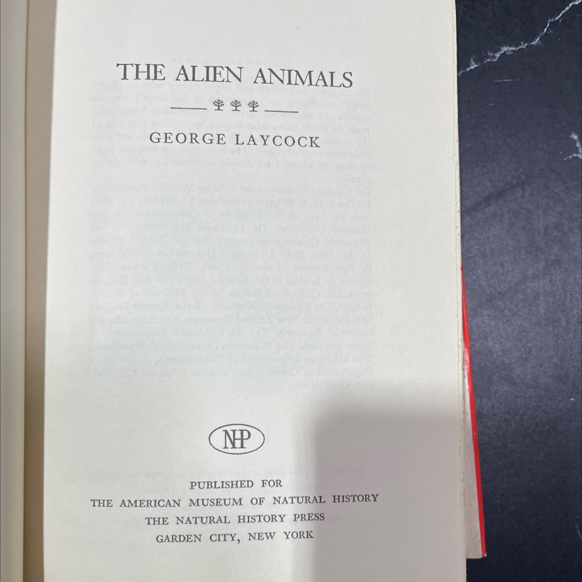 the alien animals book, by george laycock, 1966 Hardcover, Heavily Used image 2