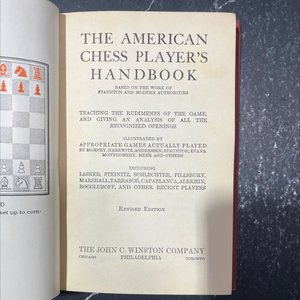 the american chess player's handbook book, by unknown, 1934 Hardcover image 2