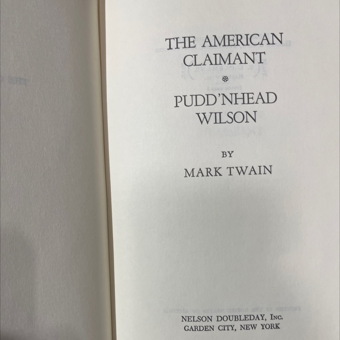 the american claimant pudd'nhead wilson book, by mark twain, 1970 Hardcover image 2