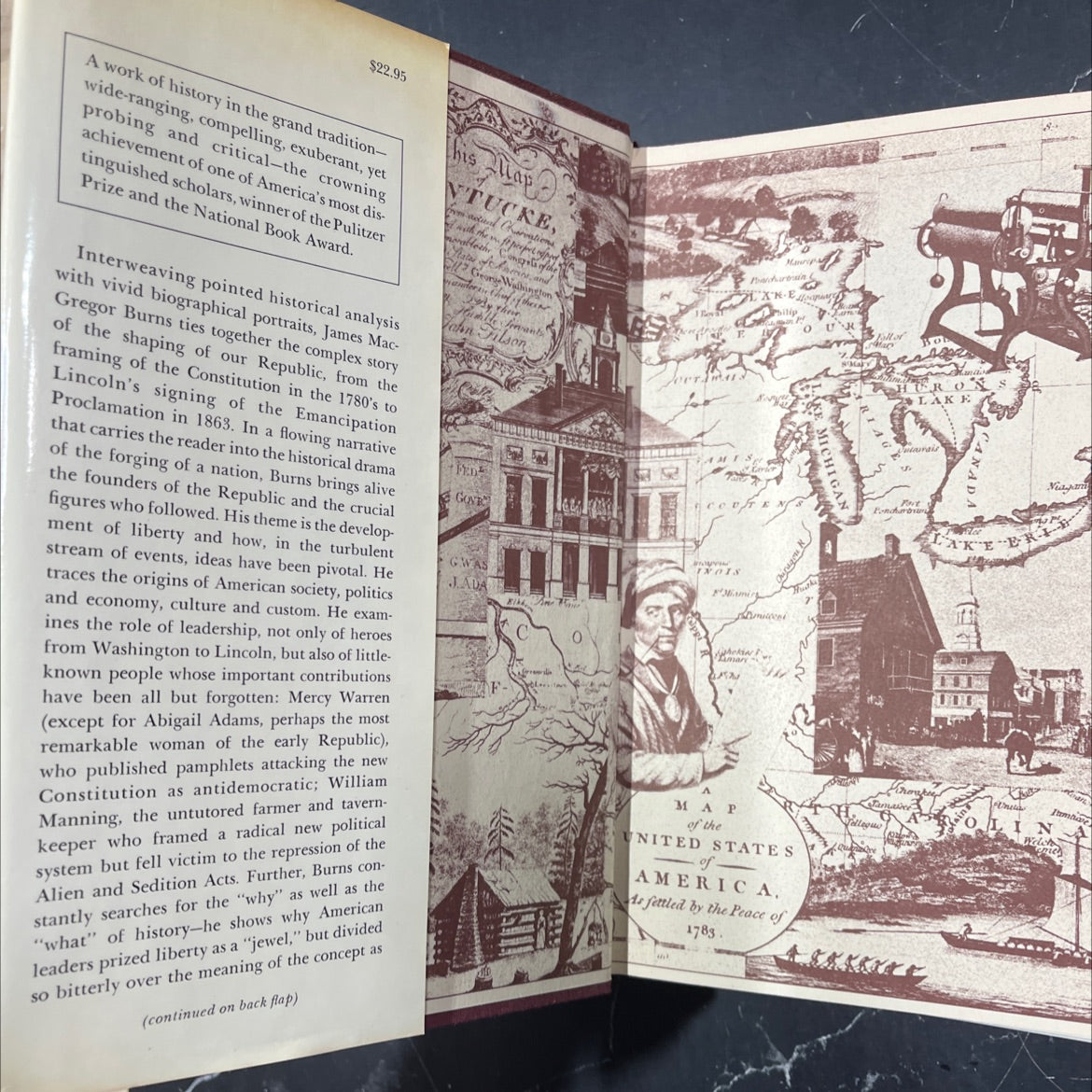 the american experiment the vineyard of liberty book, by james macgregor burns, 1982 Hardcover image 4