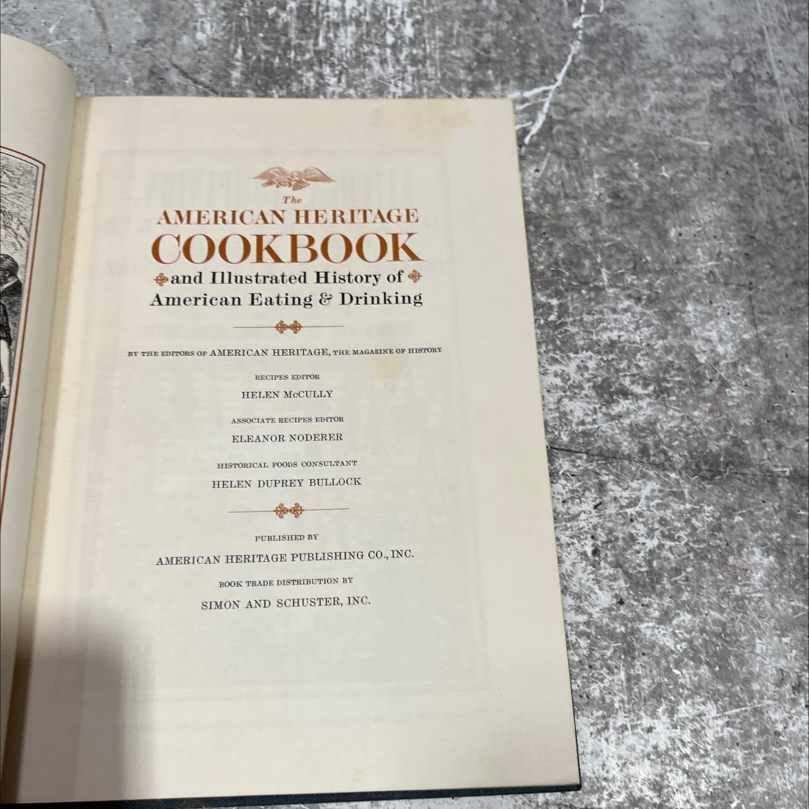 the american heritage cookbook and illustrated history of american eating & drinking book, by the editors of american image 2