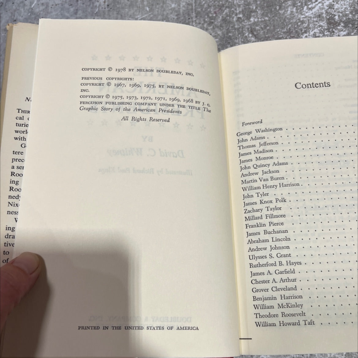 the american presidents book, by David C. Whitney, 1978 Hardcover image 3