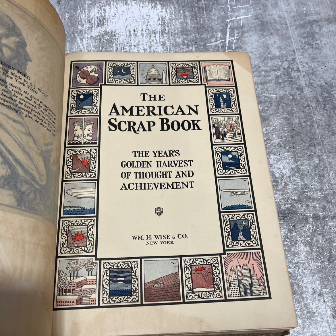 the american scrap book book, by s. j. woolf, 1928 Hardcover image 2