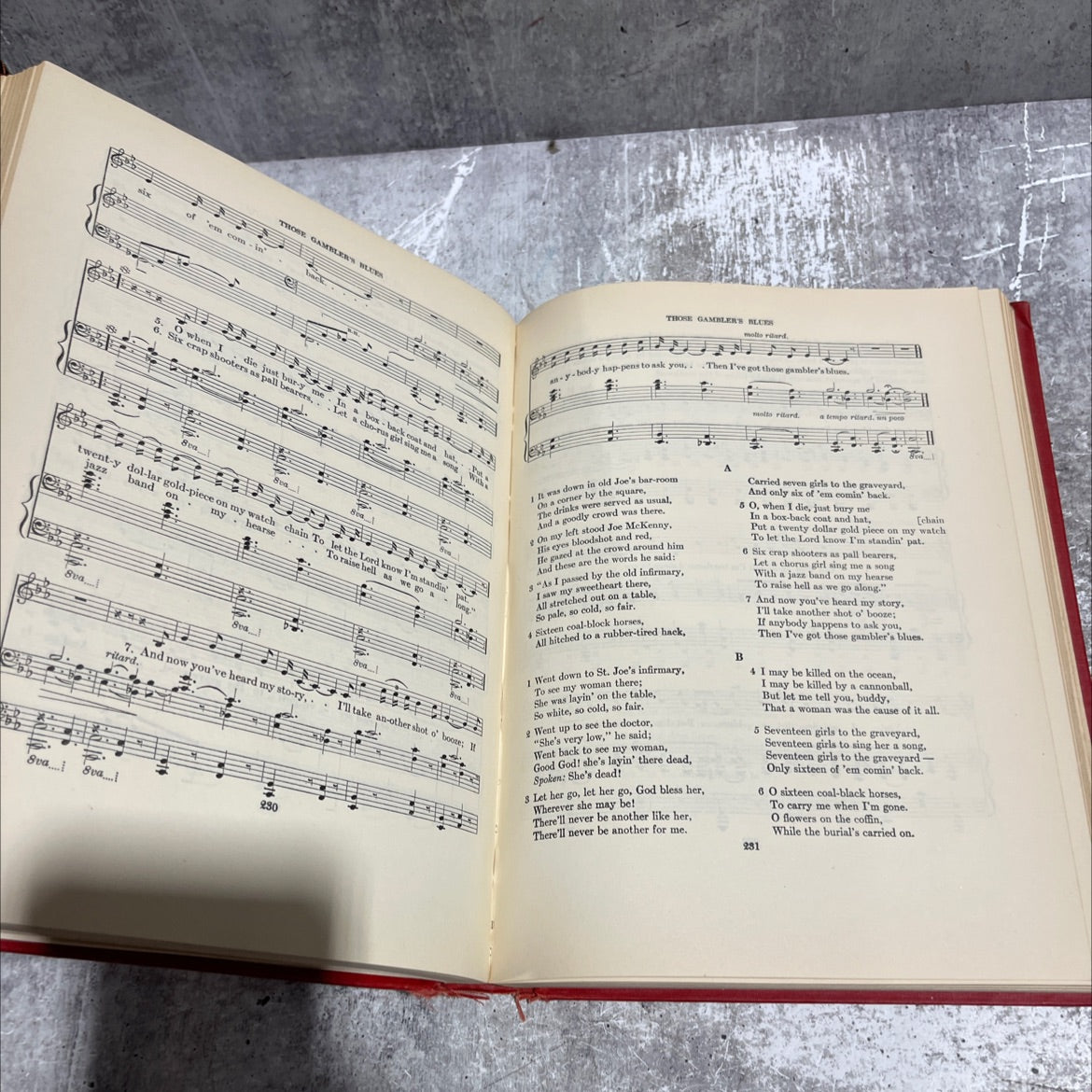the american songbag book, by carl sandburg, 1997 Leather image 4