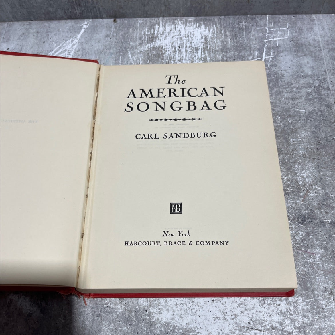 the american songbag book, by carl sandburg, 1997 Leather image 2