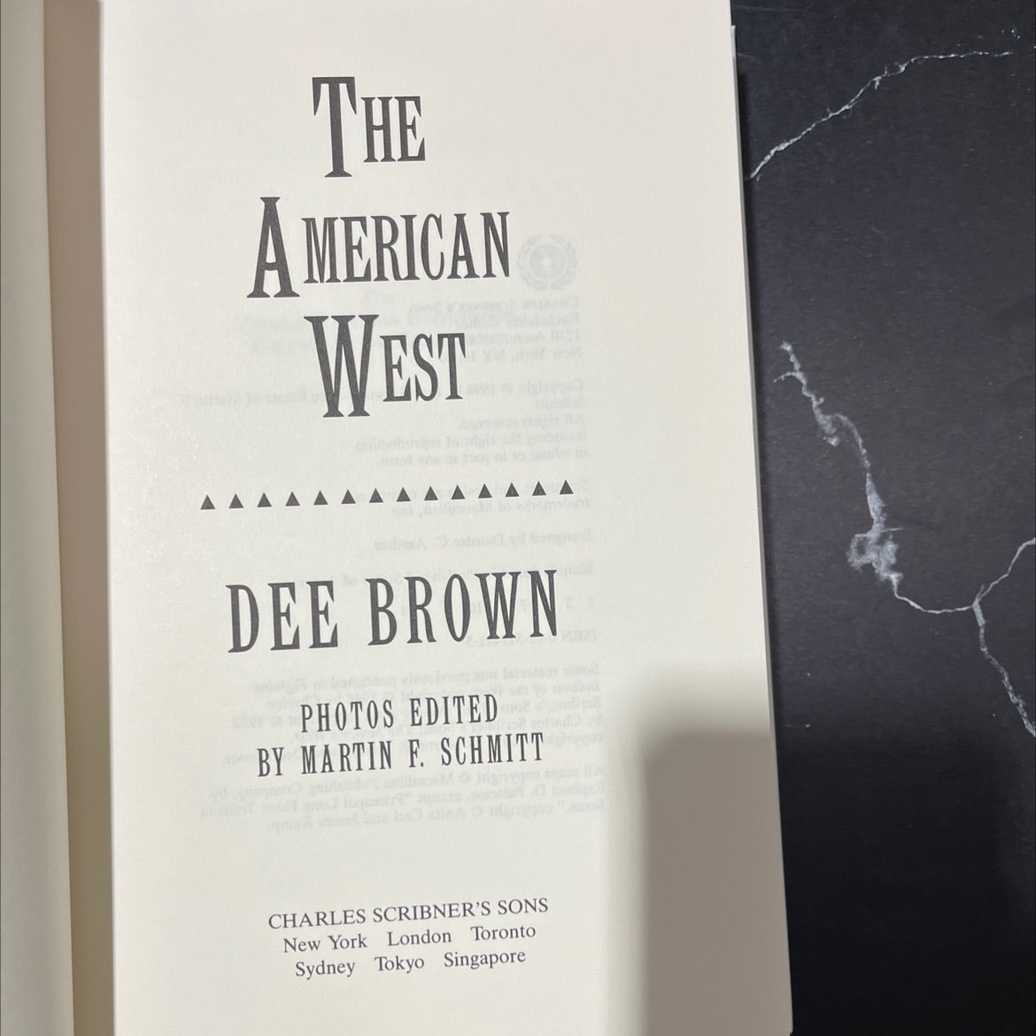 the american west book, by dee brown, 1994 Hardcover image 2