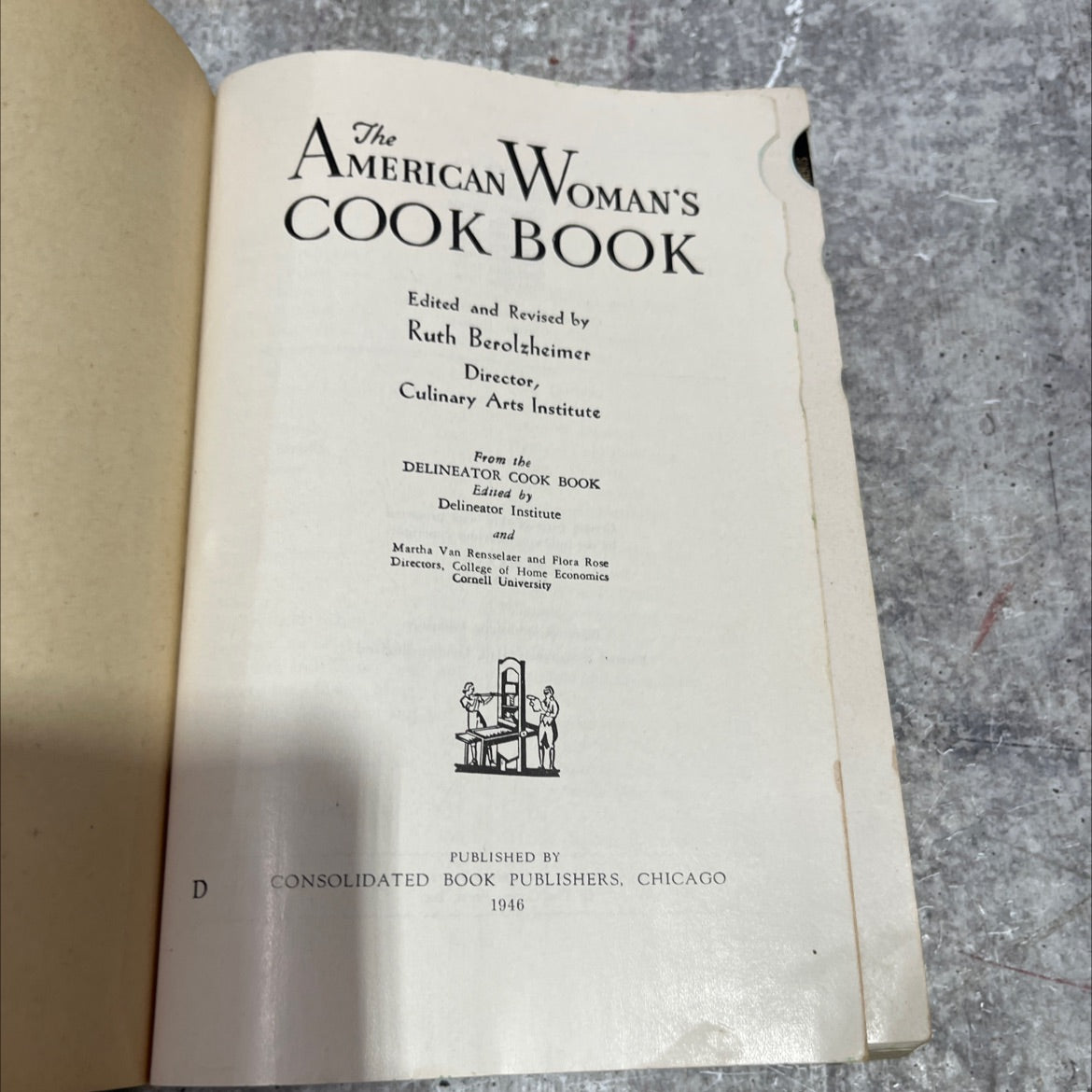the american woman's cook book book, by ruth berolzheimer, 1946 Hardcover image 2