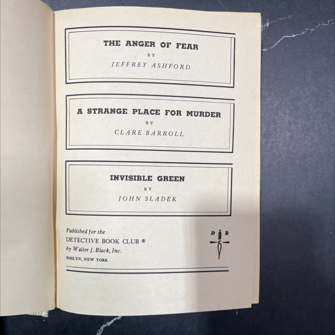 the anger of fear book, by jeffrey ashford, 1978 Hardcover image 2