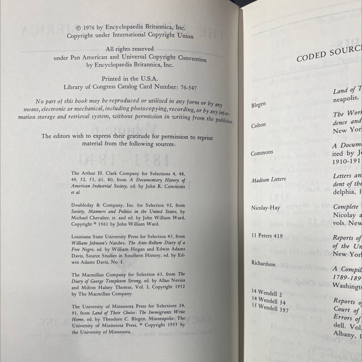 the annals of america volume 6 1833-1840 the challenge of a continent book, by unknown, 1976 Hardcover image 3