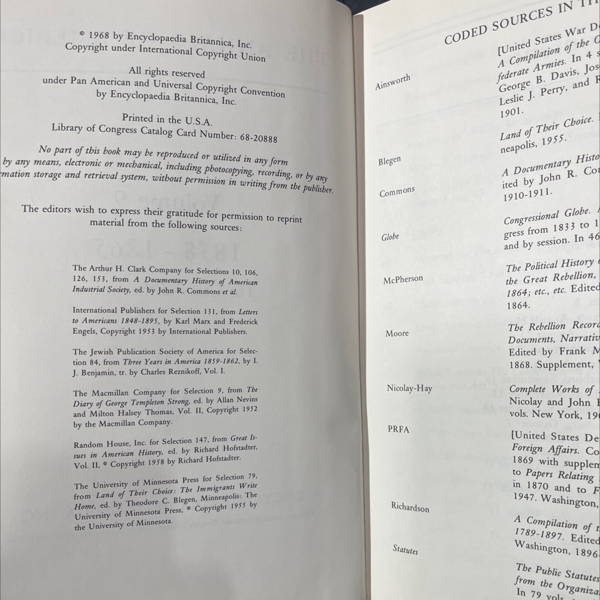 the annals of america volume 9 1858-1865 the crisis of the union book, by encyclopaedia britannica, inc., 1968 Hardcover image 3