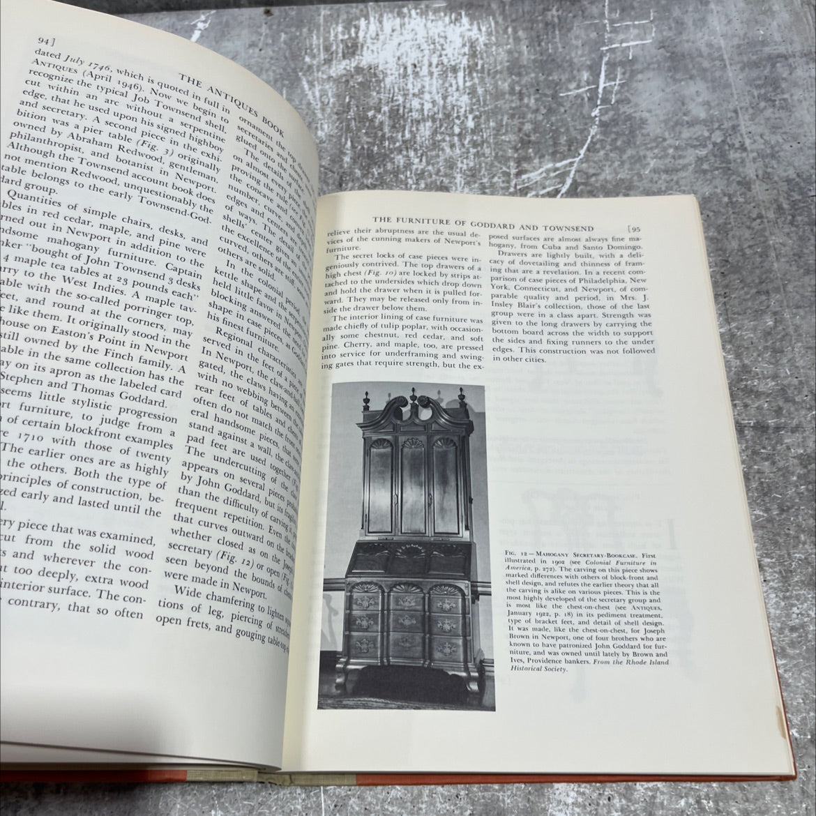 the antiques book book, by Alice Winchester, 1970 Leather image 4