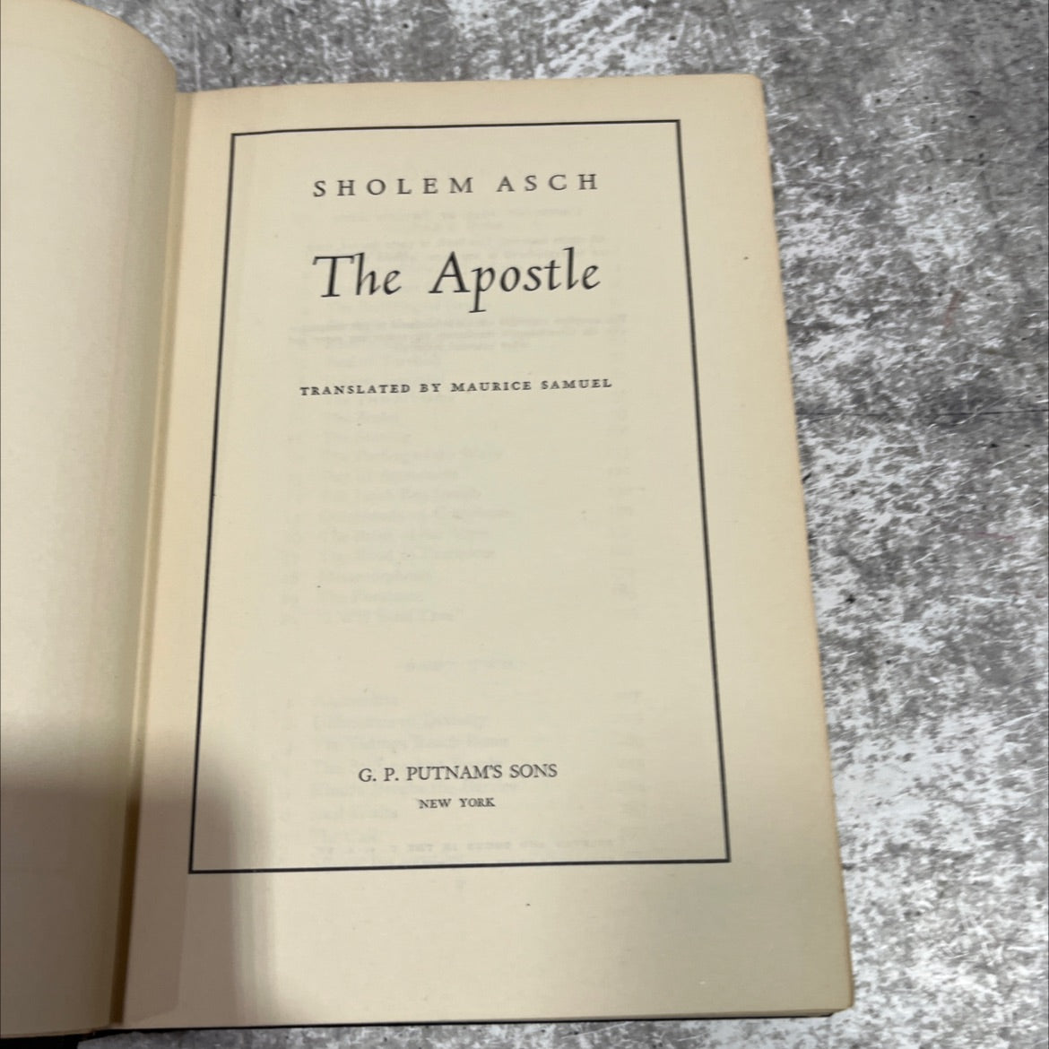 the apostle book, by sholem asch, 1943 Hardcover image 2