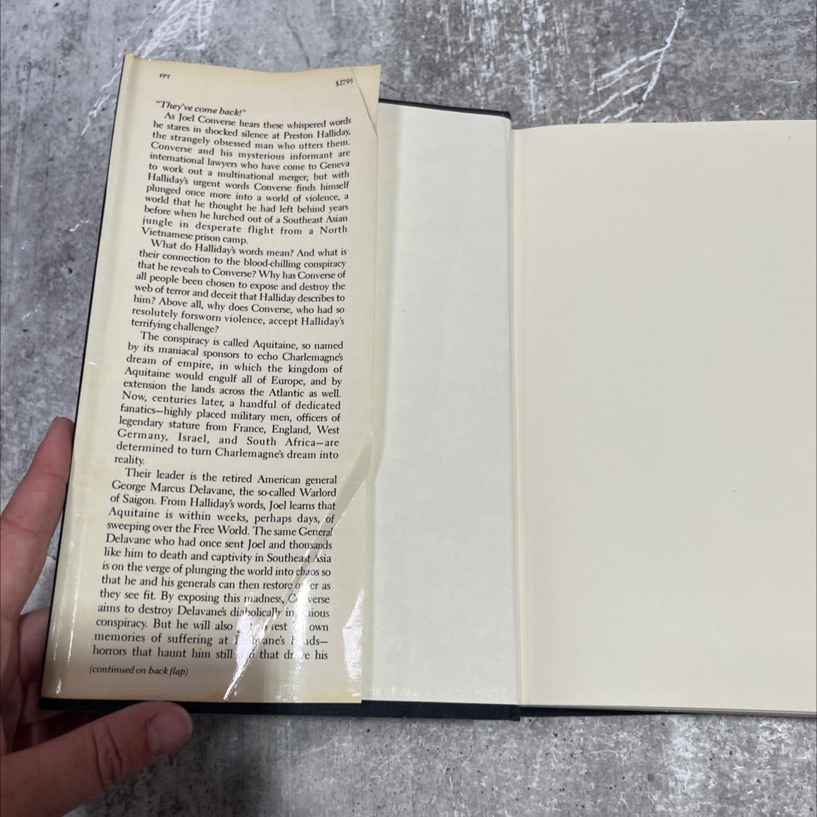 the aquitaine progression book, by robert ludlum, 1984 Hardcover image 4