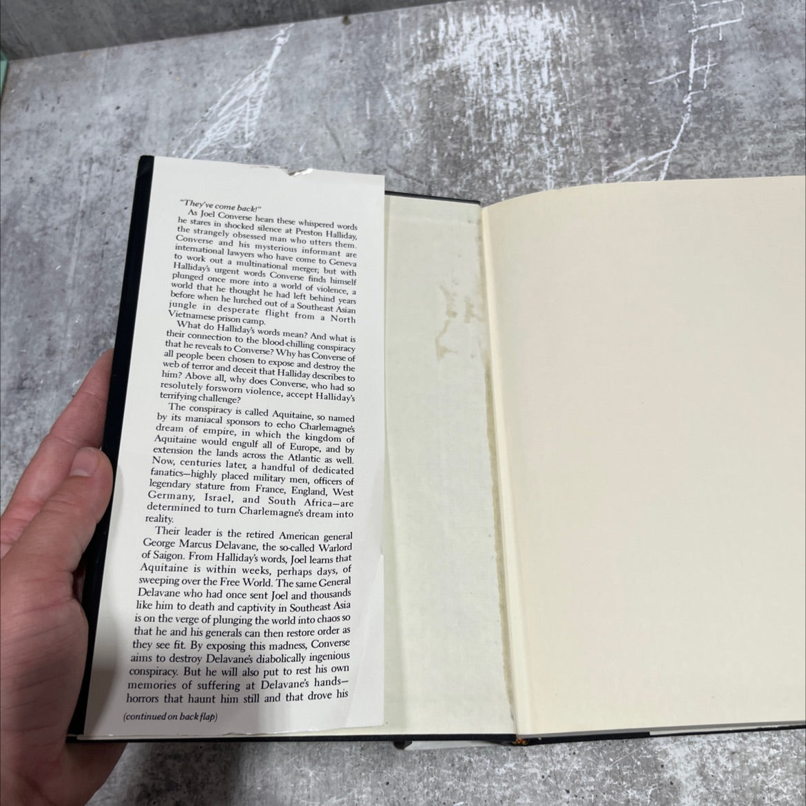 the aquitaine progression book, by Robert Ludlum, 1984 Hardcover image 4