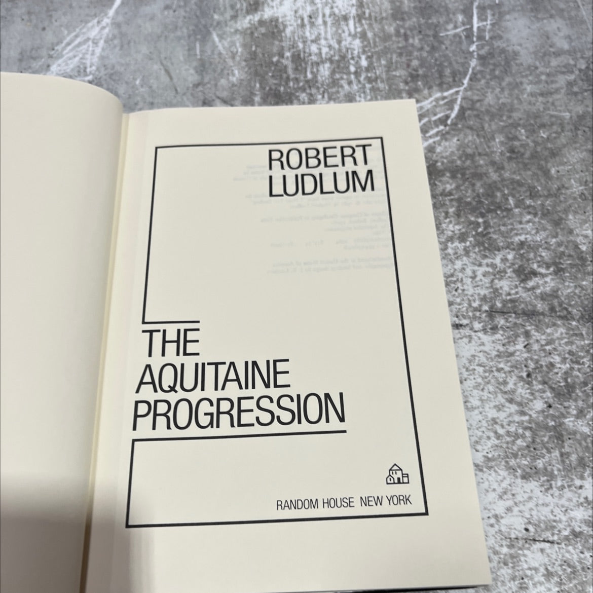 the aquitaine progression book, by Robert Ludlum, 1984 Hardcover image 2