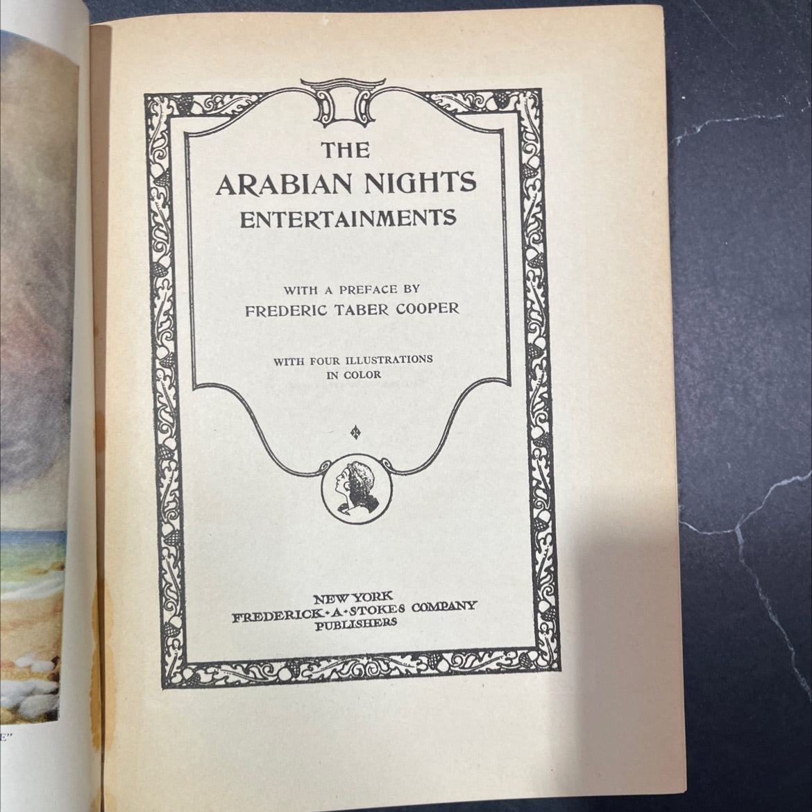 the arabian nights entertainments book, by unknown, 1921 Hardcover image 2