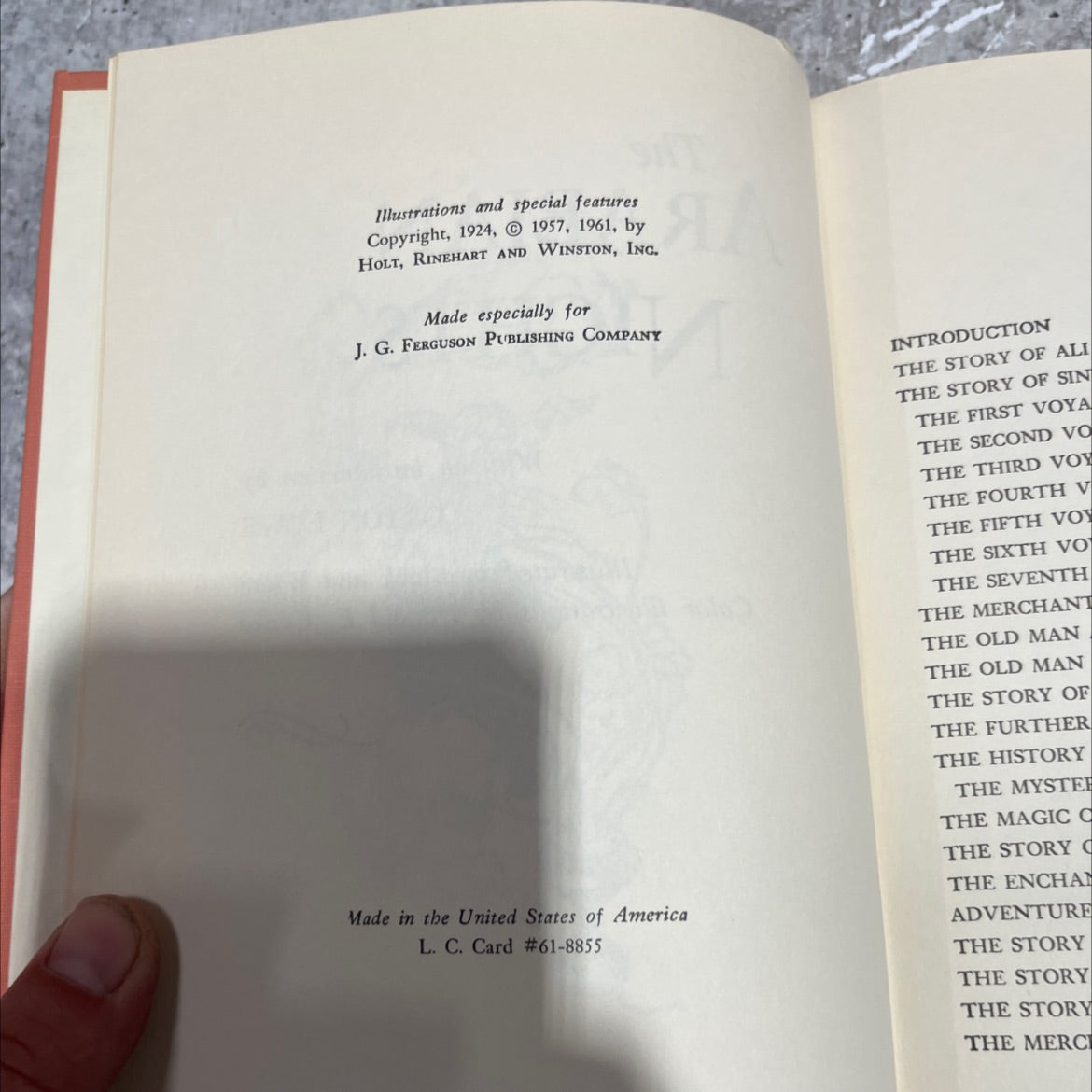 the arabian nights book, by unknown, 1961 Hardcover image 3