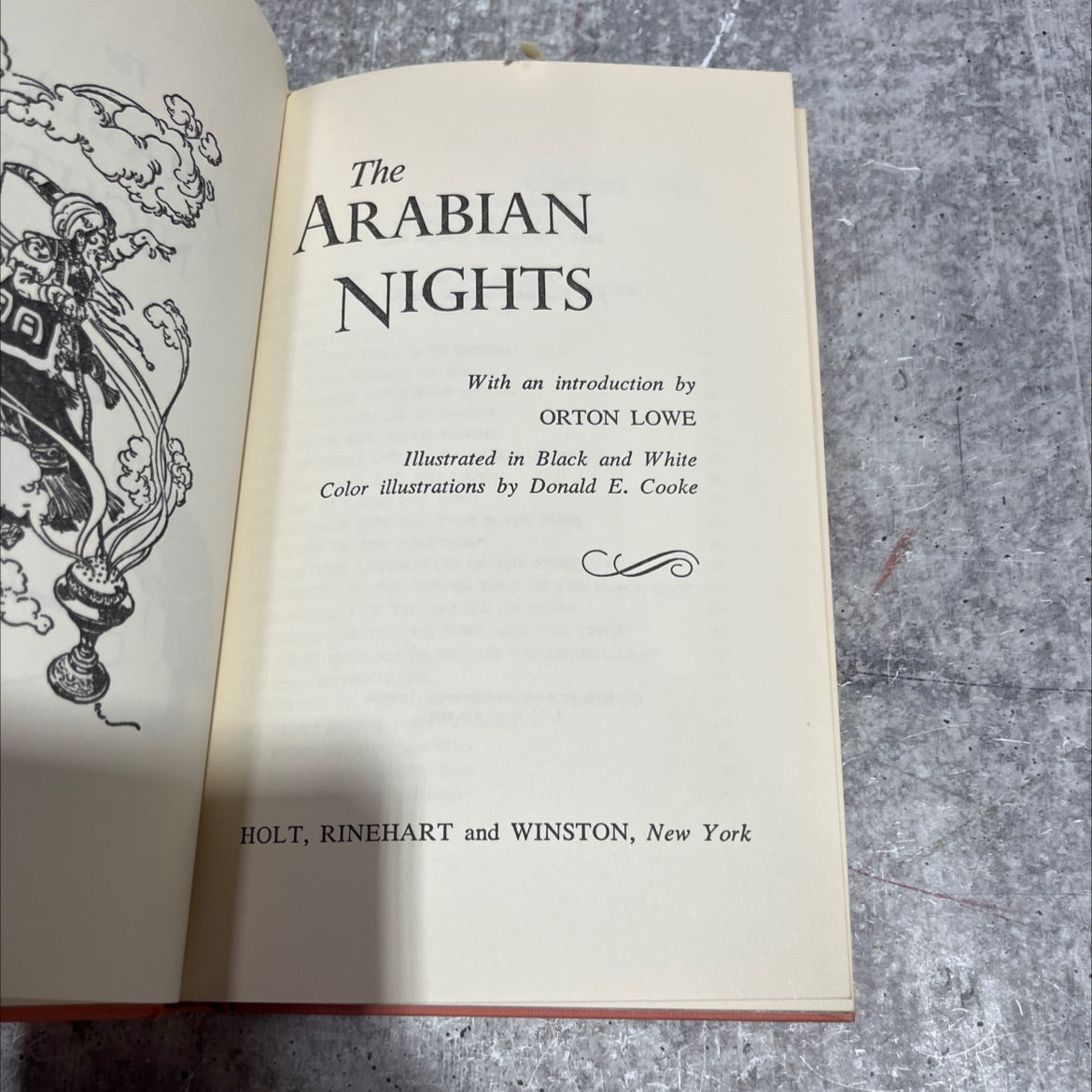 the arabian nights book, by unknown, 1961 Hardcover image 2