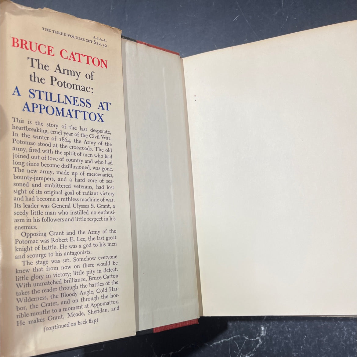the army of the bruce catton potomac a stillness at appomattox book, by bruce catton, 1953 Hardcover image 4