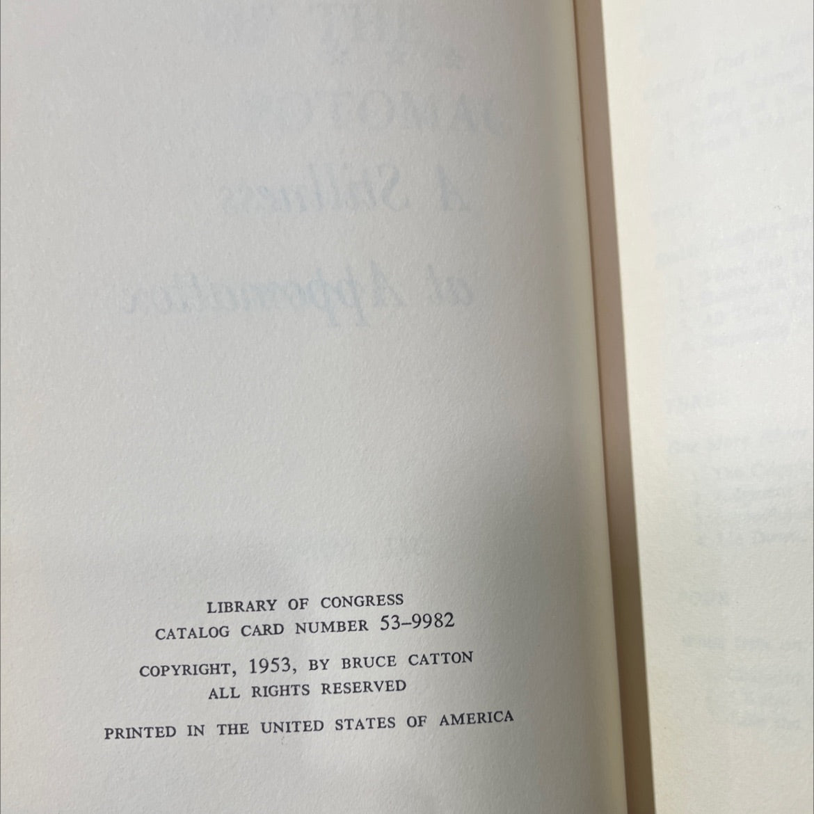 the army of the bruce catton potomac a stillness at appomattox book, by bruce catton, 1953 Hardcover image 3