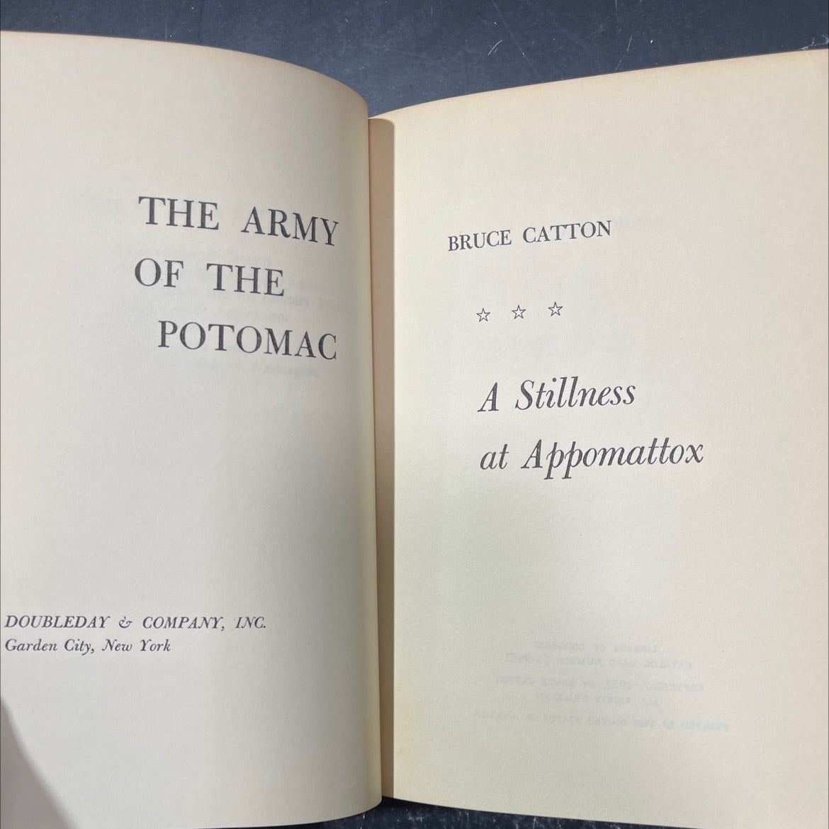 the army of the bruce catton potomac a stillness at appomattox book, by bruce catton, 1953 Hardcover image 2