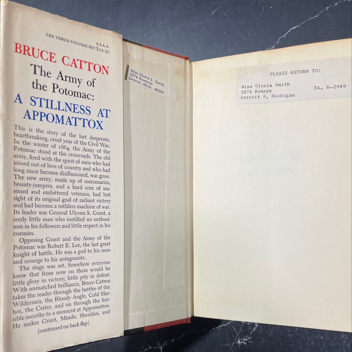 the army of the potomac book, by bruce catton, 1953 Hardcover image 4