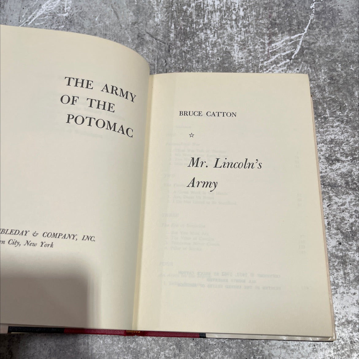 the army of the potomac book, by bruce catton, 1962 Hardcover image 2