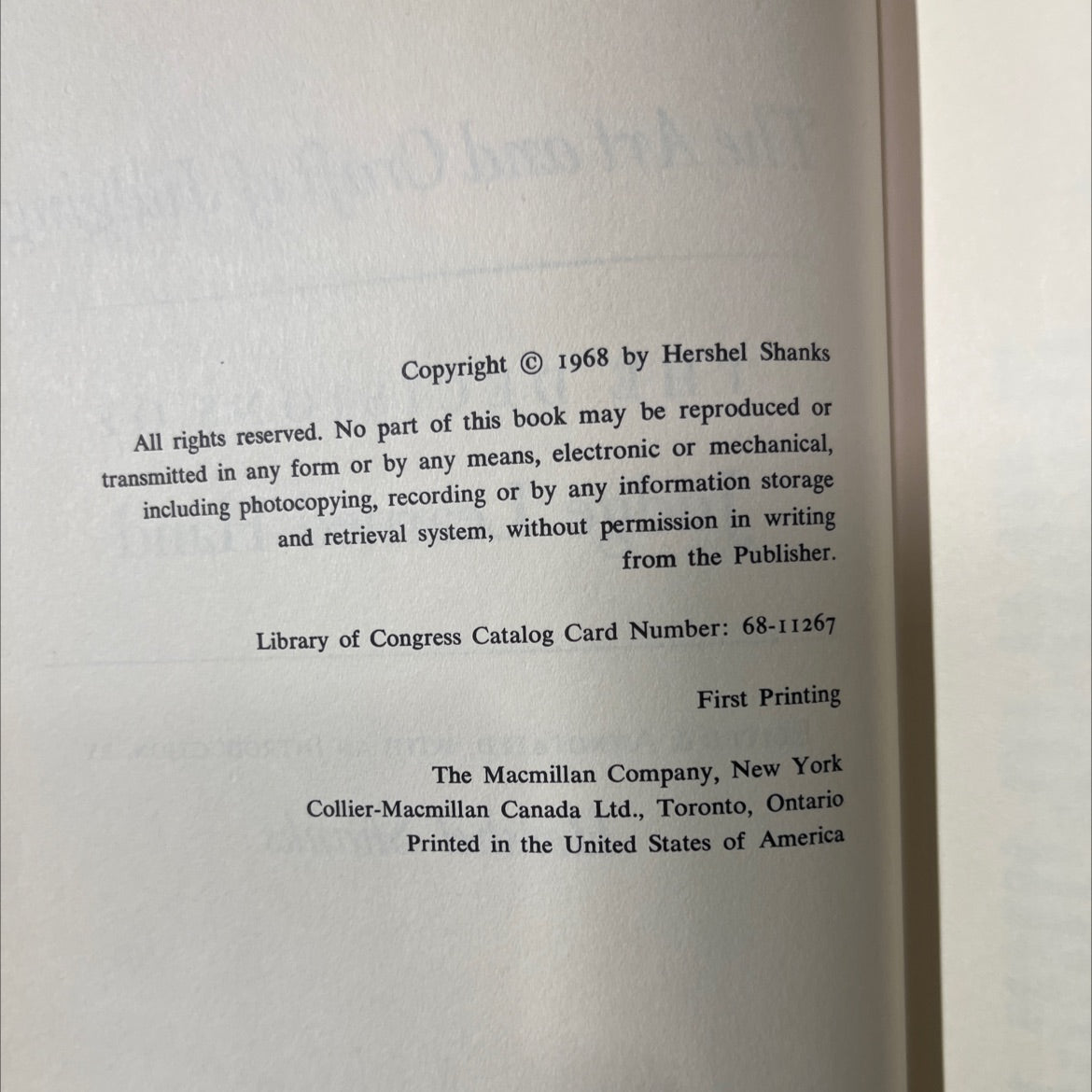 the art and craft of judging the decisions of judge learned hand book, by hershel shanks, 1968 Hardcover image 3