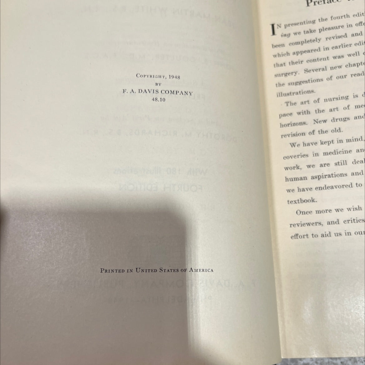 the art and science of nursing book, by ella l. rothweiler, m.a., r.n. and jean martin white, b.s., r.n., 1948 Hardcover image 3