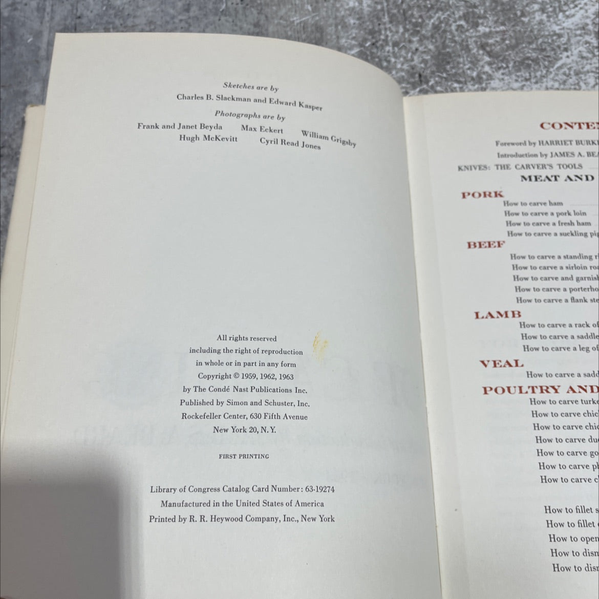 the art of carving book, by editors of house & garden, 1963 Hardcover image 3