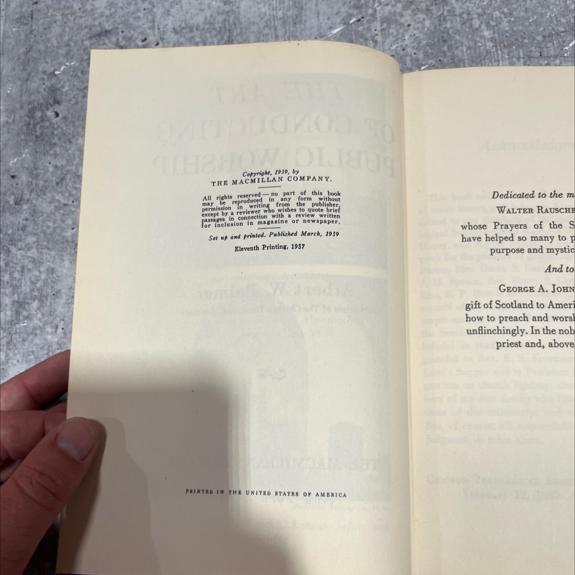 the art of conducting public worship book, by albert w. palmer, 1957 Hardcover image 3