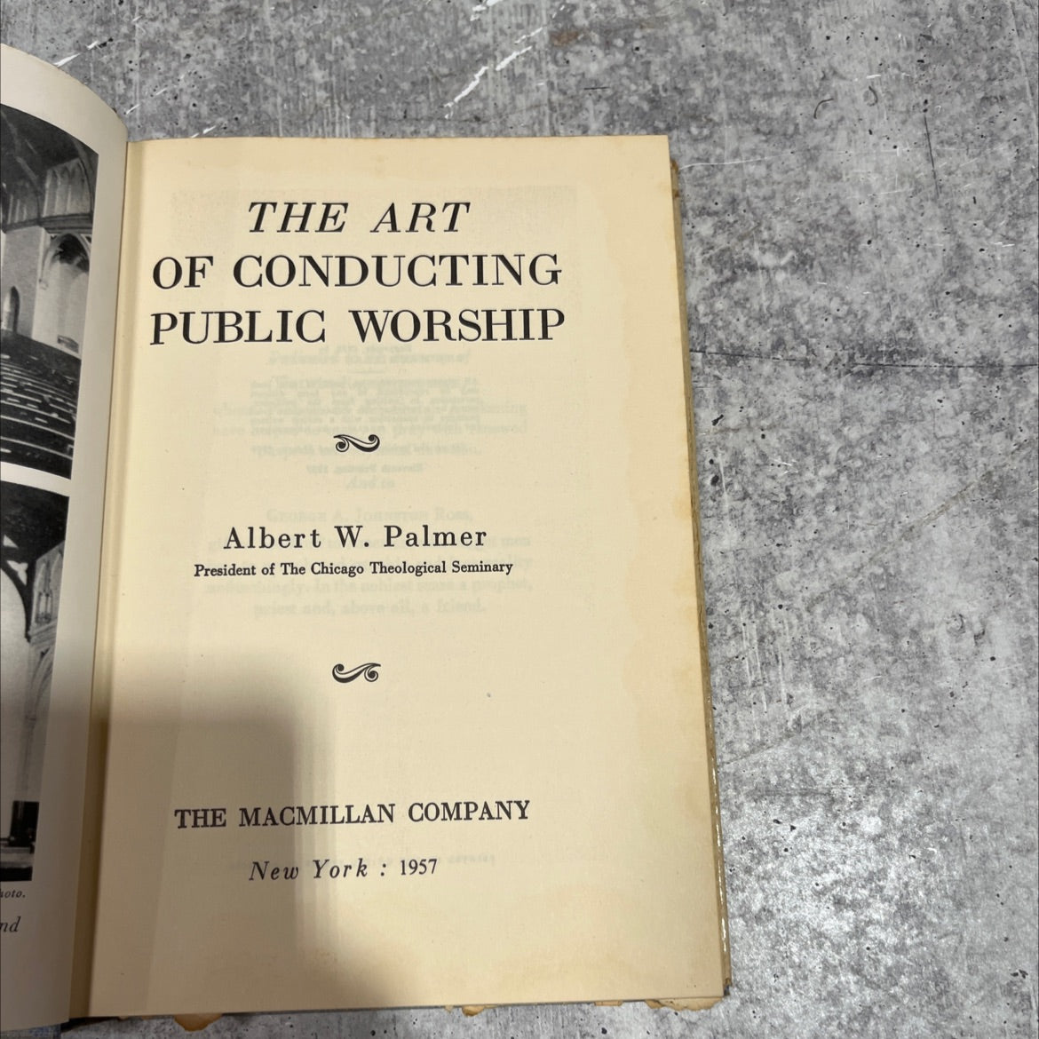 the art of conducting public worship book, by albert w. palmer, 1957 Hardcover image 2