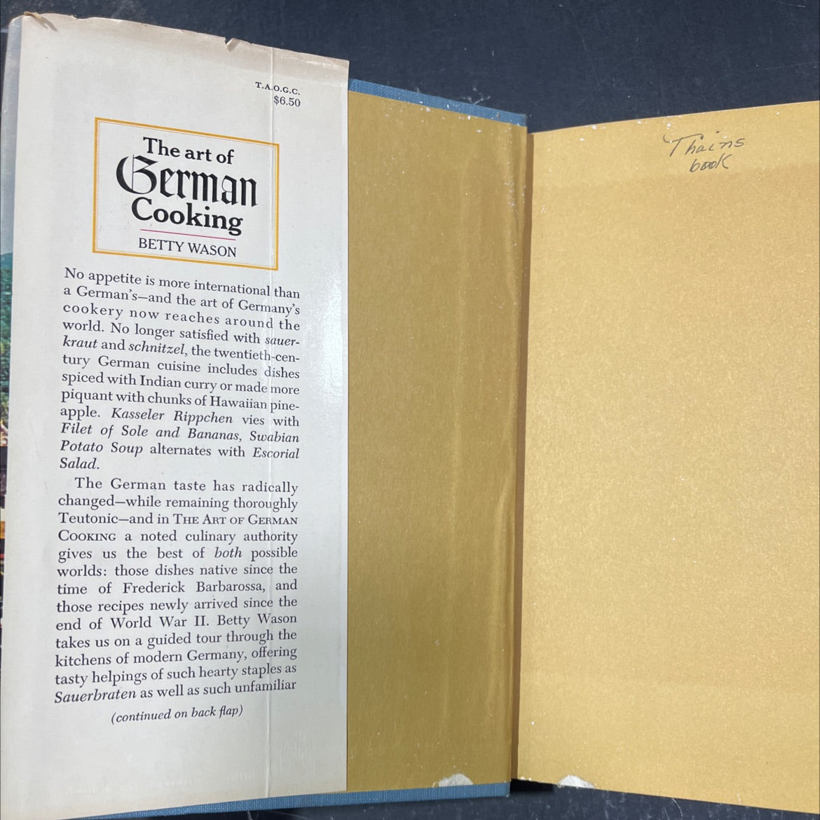 the art of german cooking book, by betty wason, 1967 Hardcover image 4