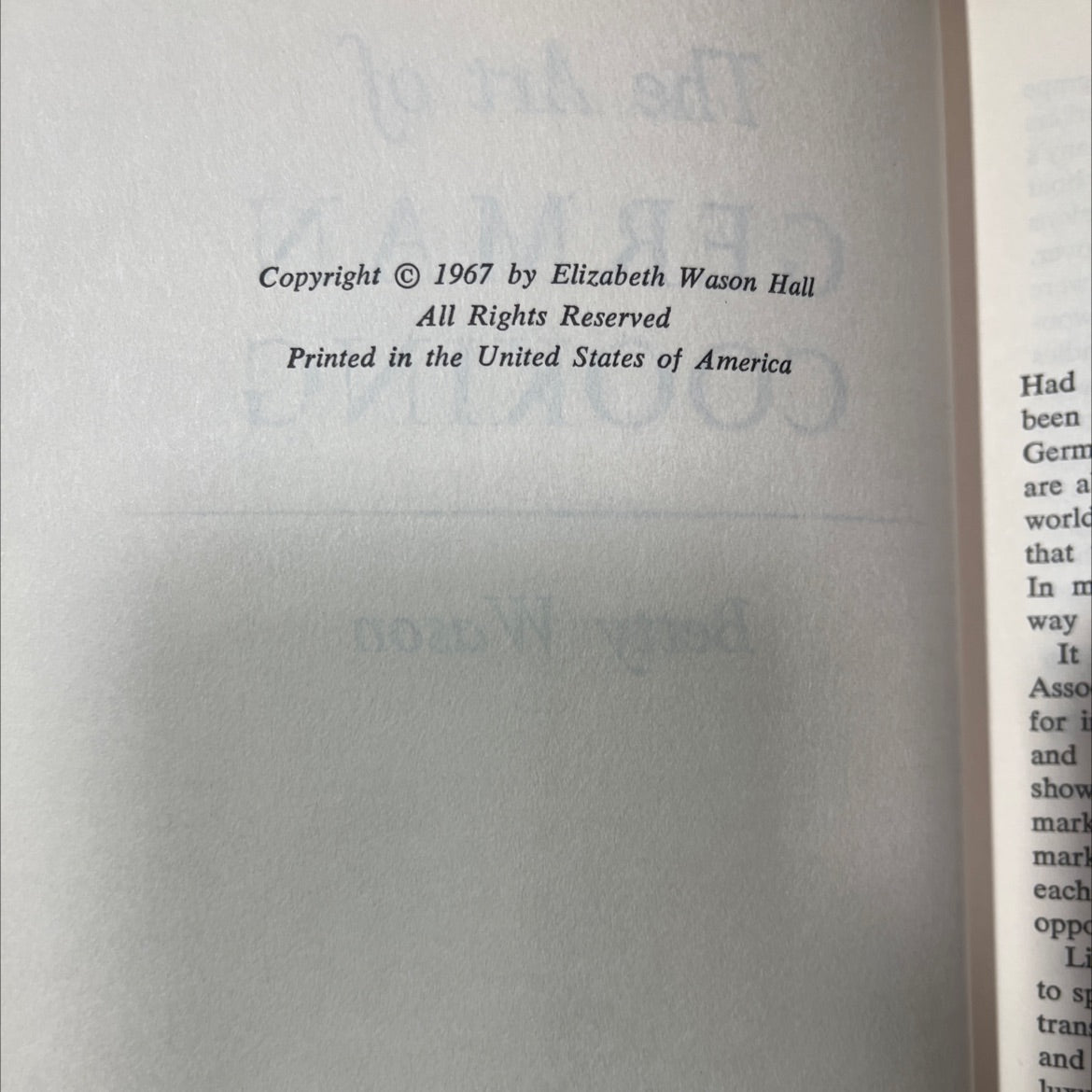 the art of german cooking book, by betty wason, 1967 Hardcover image 3