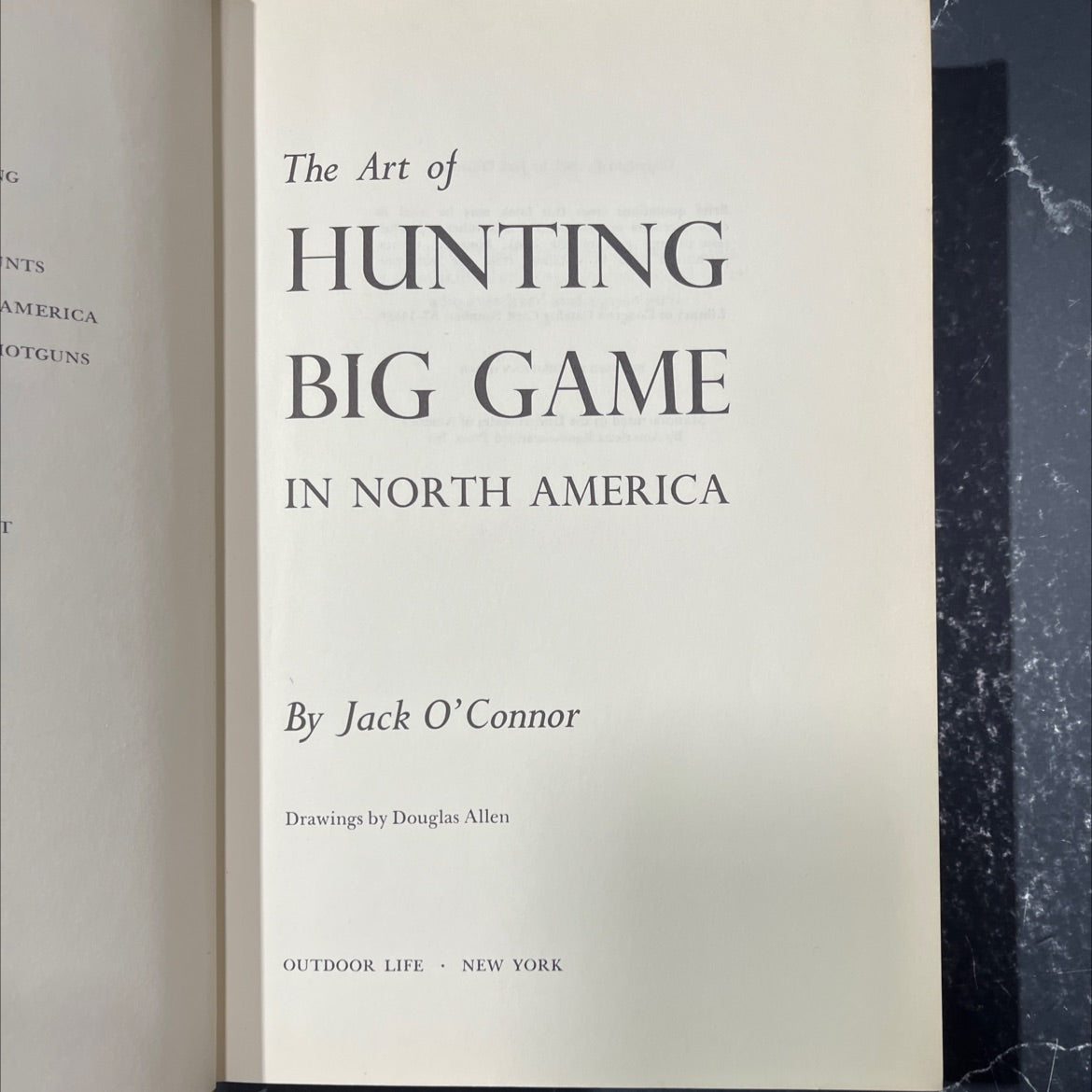 the art of hunting big game in north america book, by Jack O'Connor, 1967 Hardcover image 2