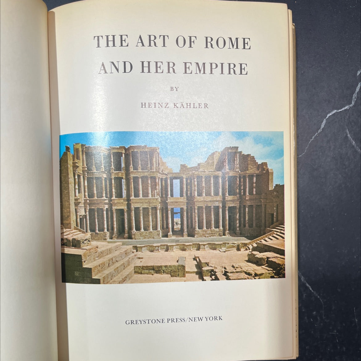 the art of rome and her empire book, by heinz kähler, 1965 Hardcover image 2